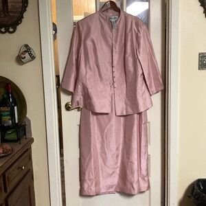 Jessica Howard Pink Maxi Dress with Jacket